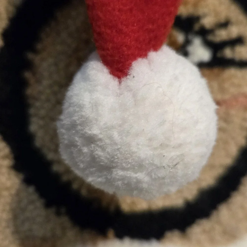 Ashland Peppermint Lane Santa Pillow 16x16 Christmas Hooked NWT